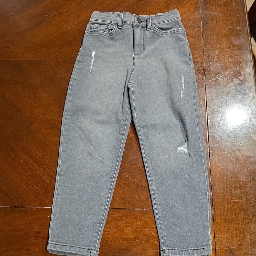(J58) Place Kids Gray Distress Skinny Jeans